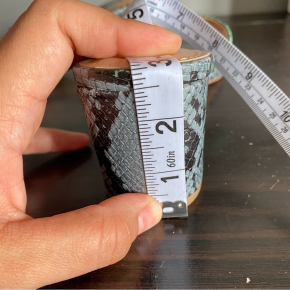 STEVE MADDEN snake skin print strappy open toe heels size 10M - Picture 7 of 15